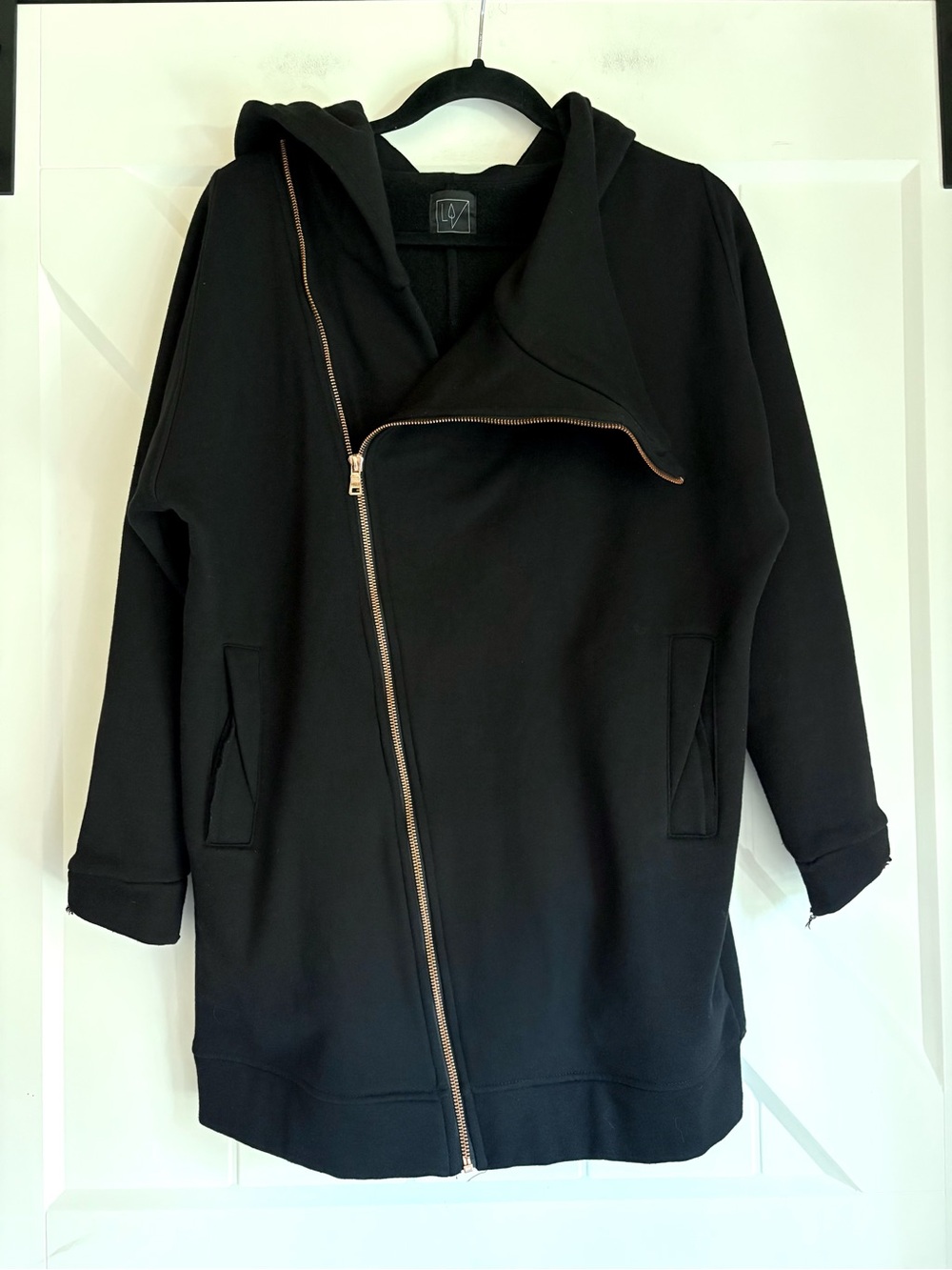 Lime & Vine Asymmetrical Zip Oversized Hoodie XS Dita Jacket